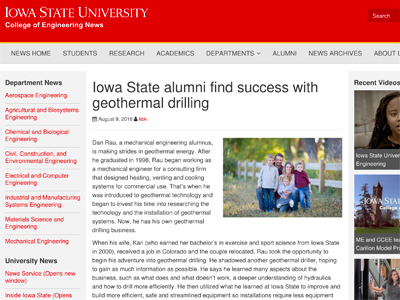ISU Alumni Article
