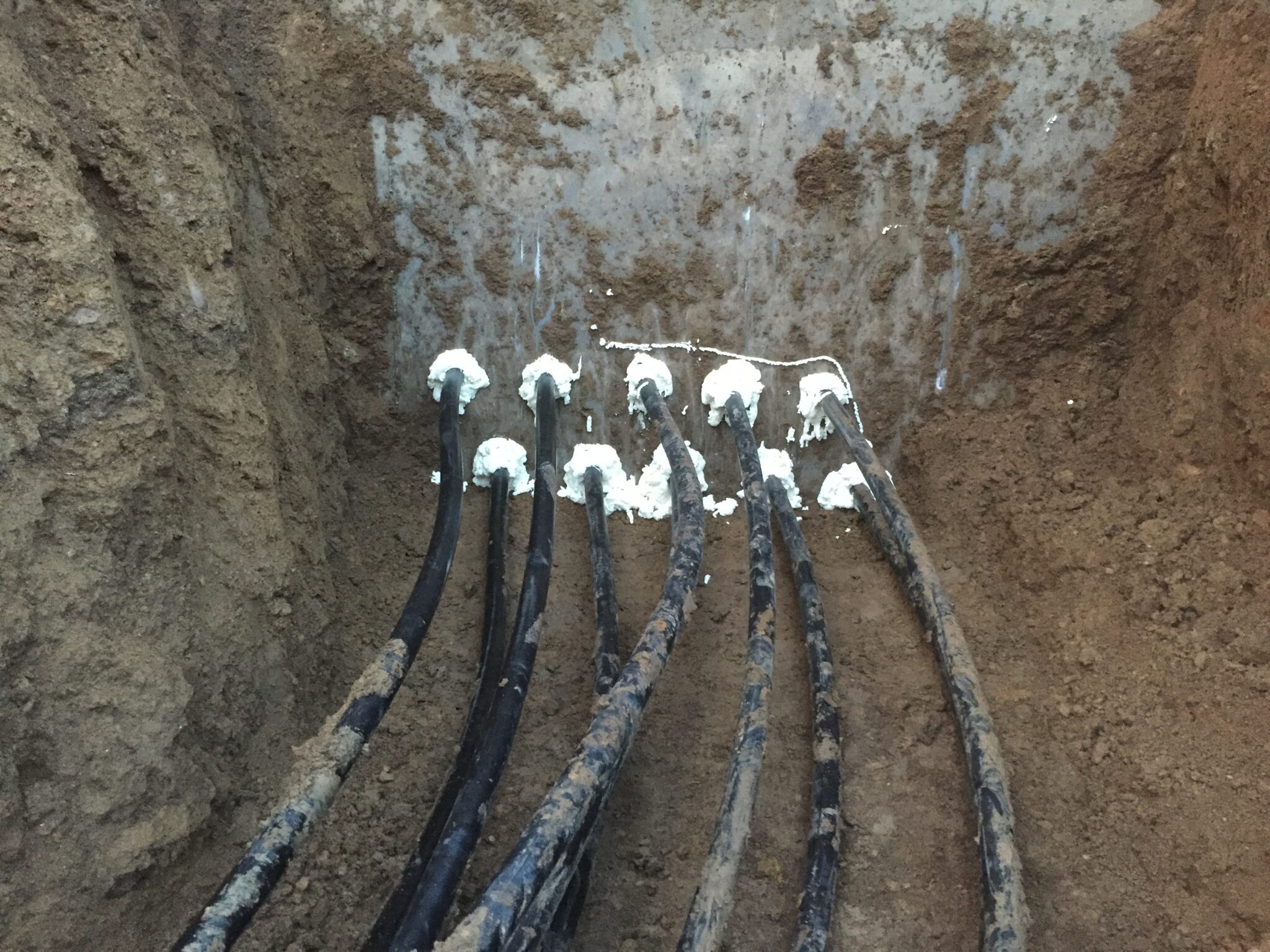 Bringing Geothermal Pipe into Home